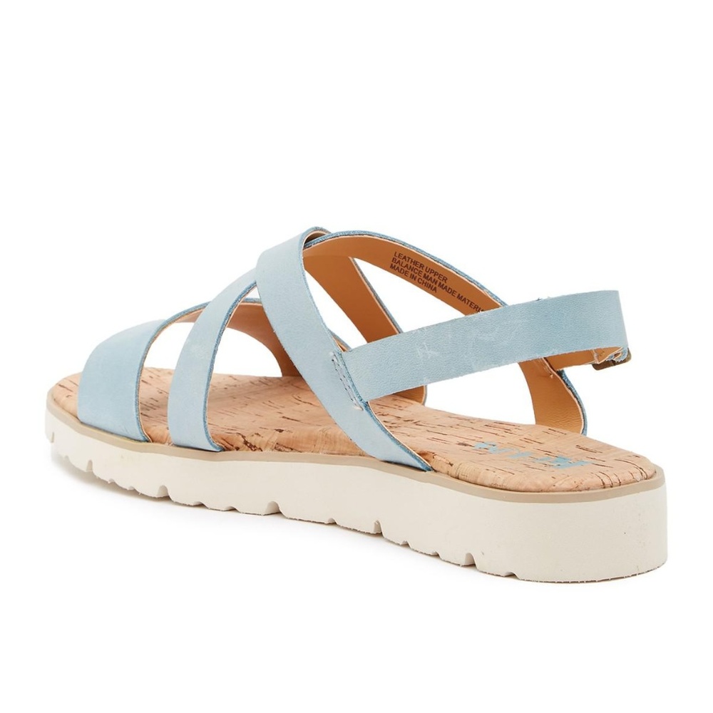 Kork-Ease Sindre Blue Platform Sandal - Picture 3 of 7